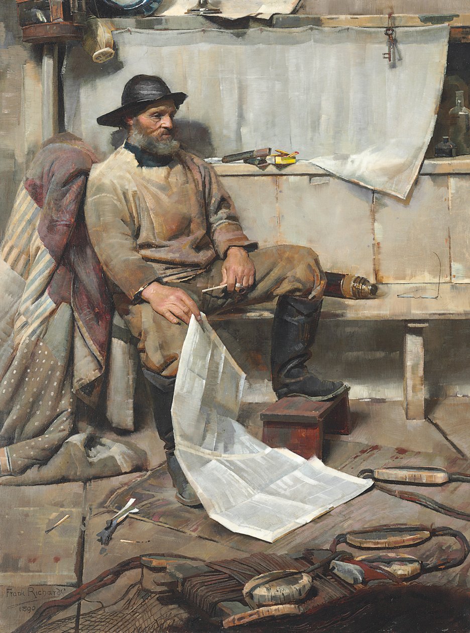 Il pescatore, 1890 da Frank Richards