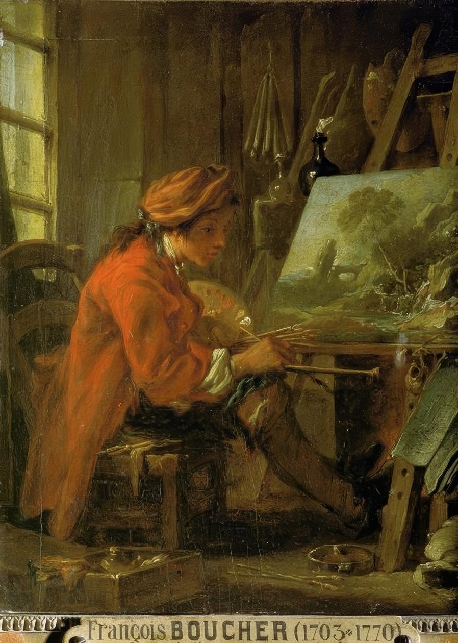Il pittore nel suo studio da François Boucher