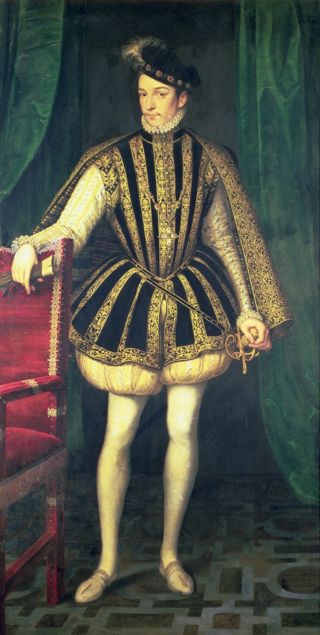 Re Carlo IX di Francia, c.1565 da François Clouet