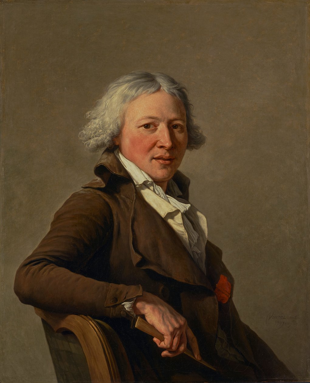 Ritratto dello scultore Philippe-Laurent Roland da François André Vincent