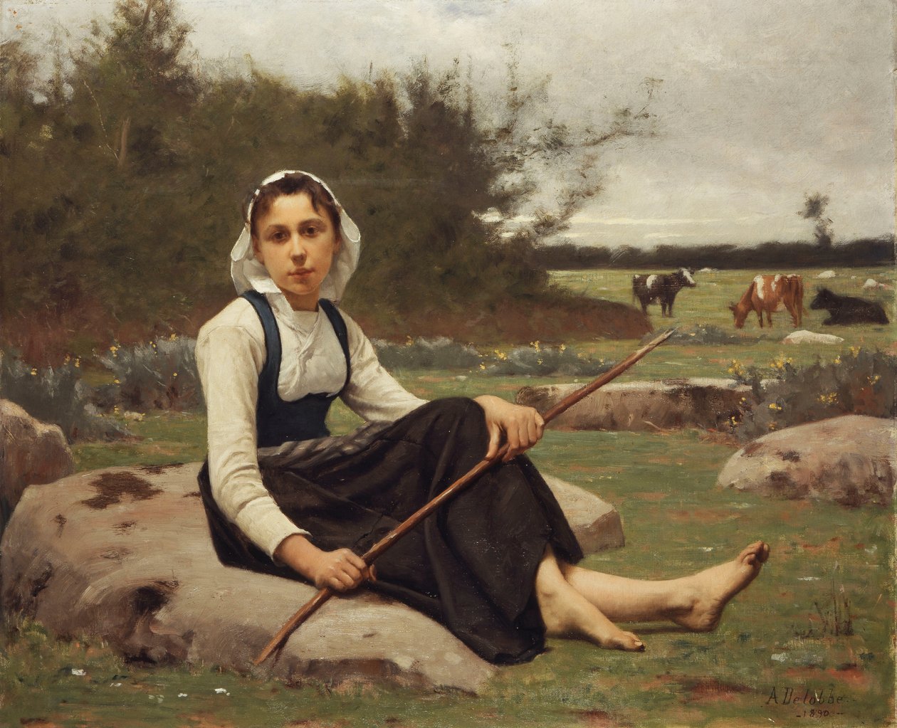 Pastorella, 1890 da François Alfred Delobbe