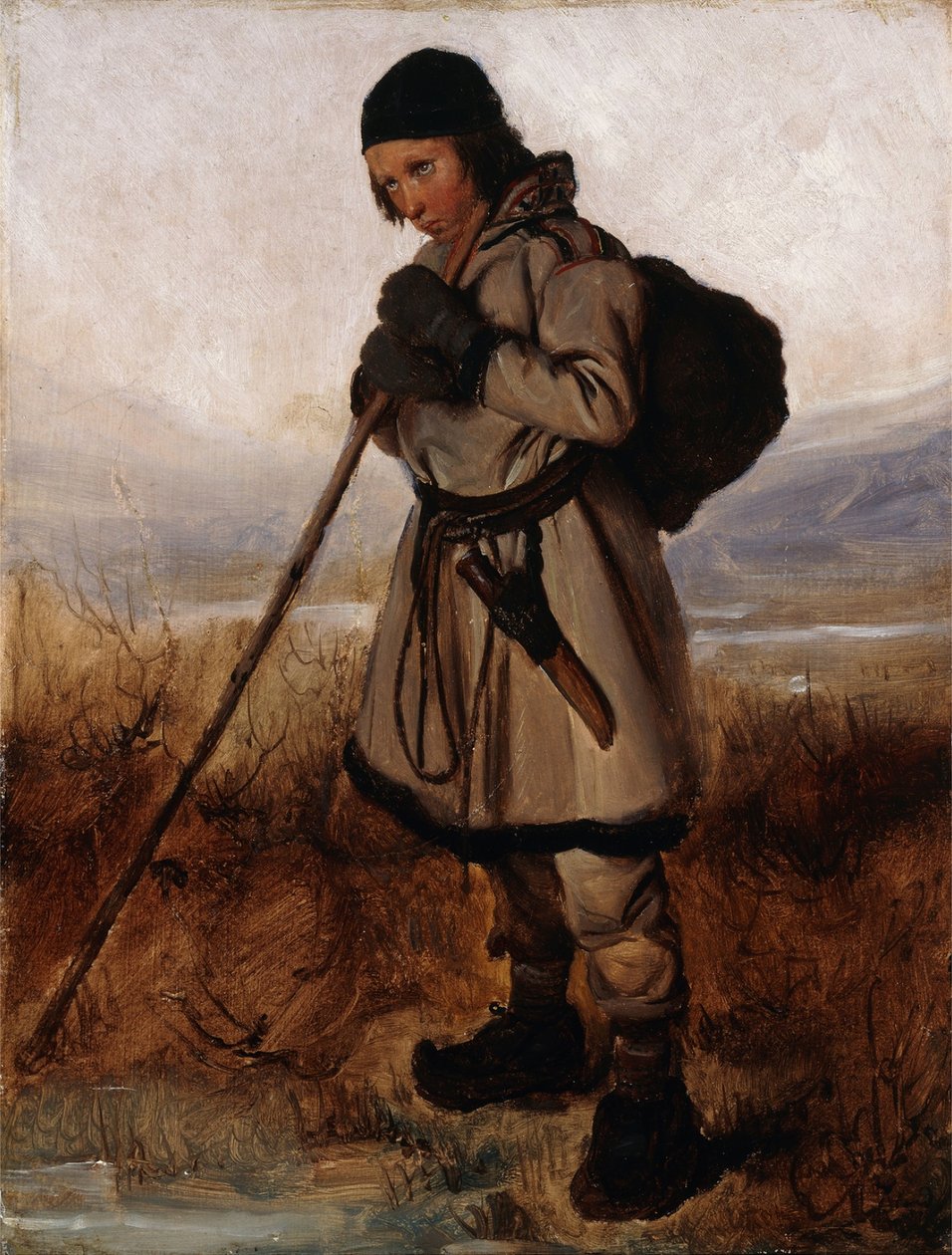 Francese:  Un Lapon A Laplander da François Auguste Biard