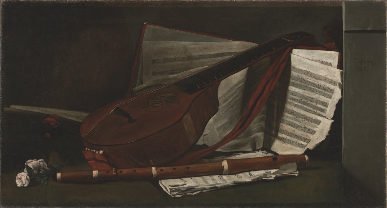 Attributi della musica, 1863 da François Bonvin