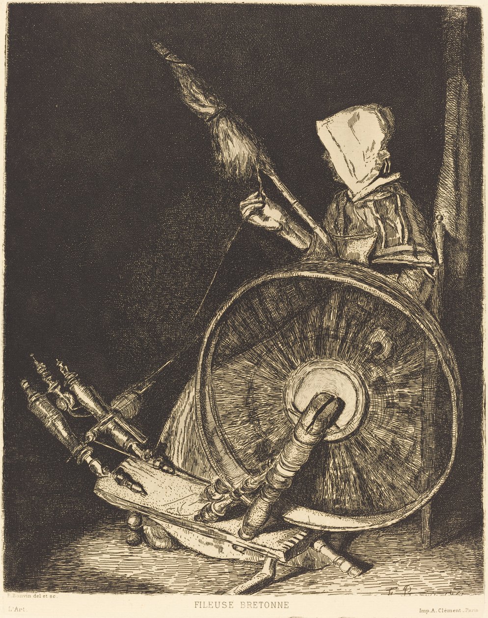 Filatrice bretone da François Bonvin