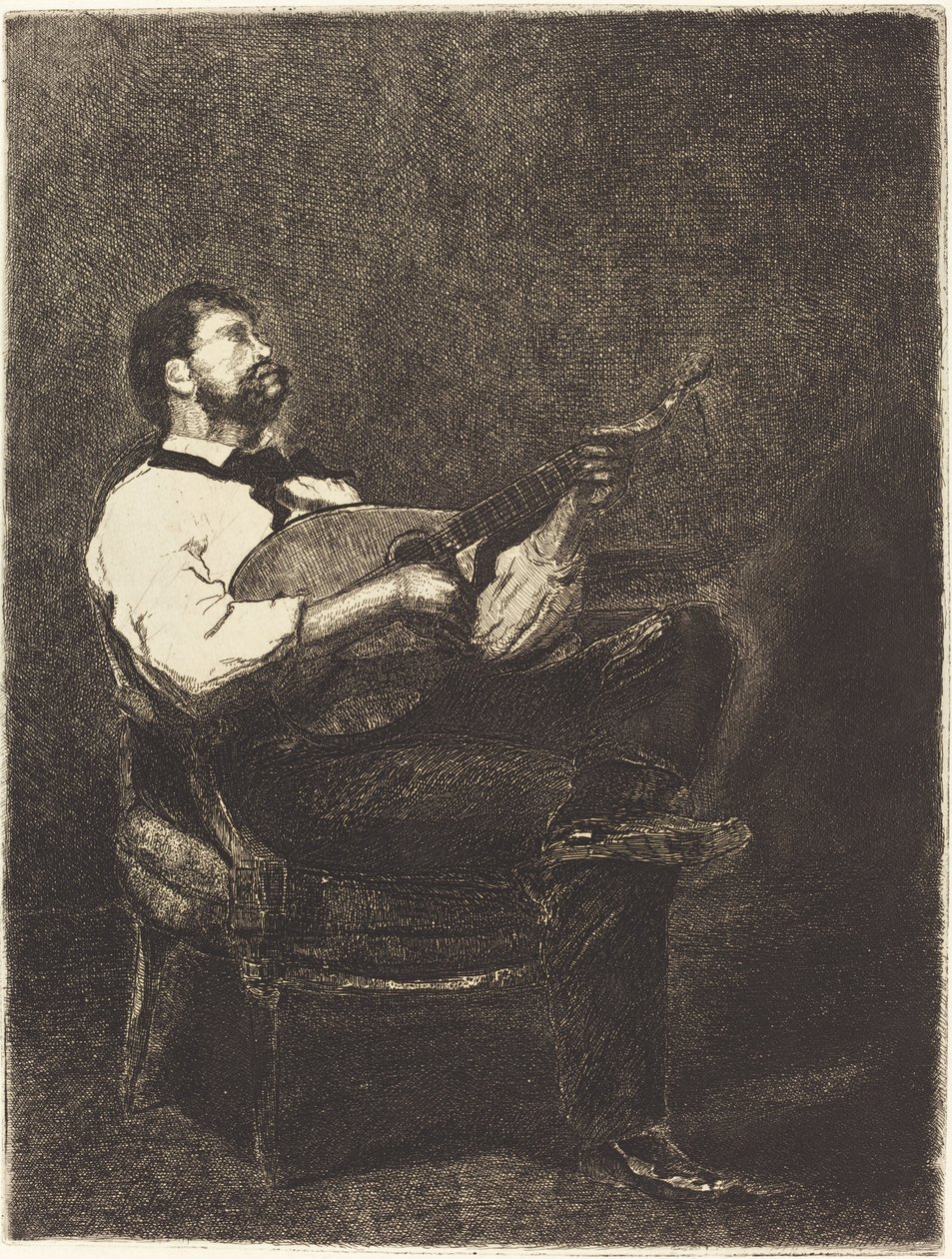 Suonatore di Chitarra da François Bonvin
