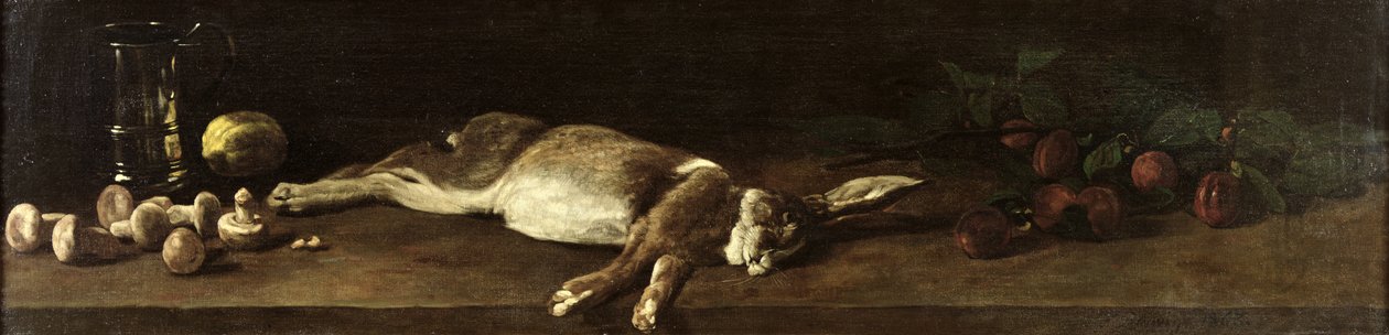 Natura morta con lepre, 1863 da François Bonvin