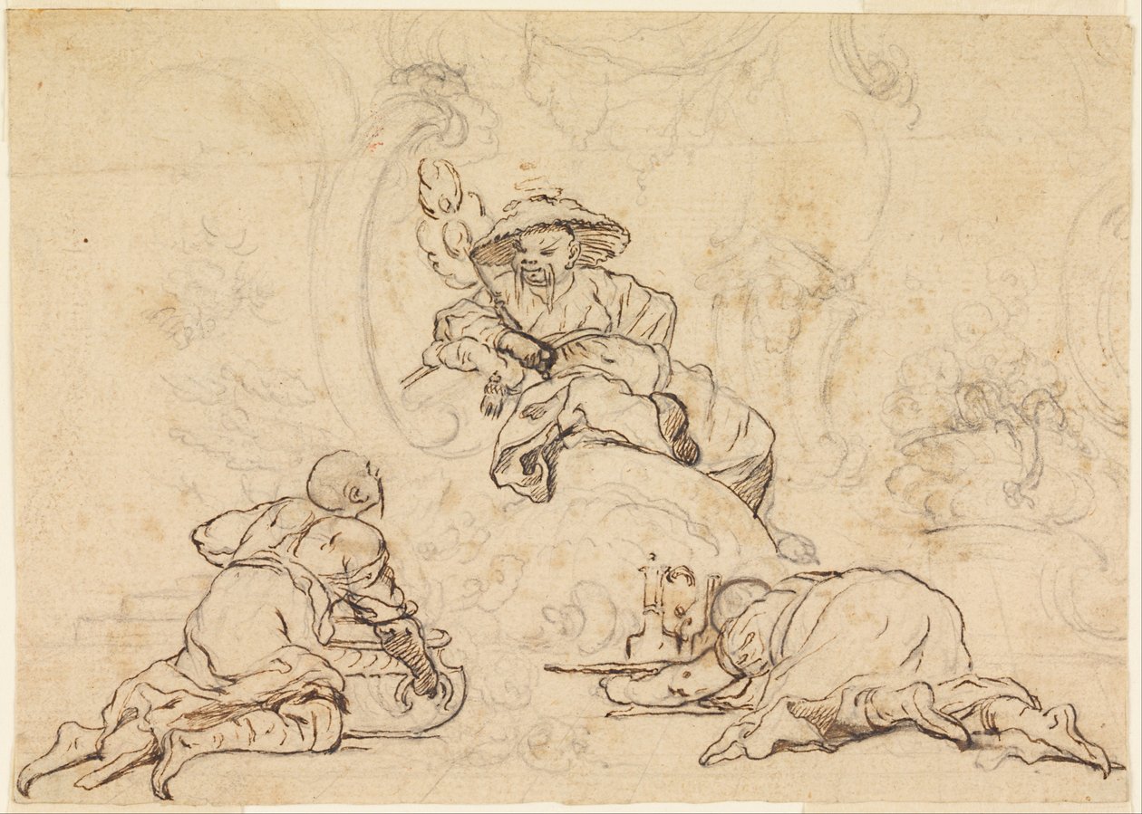 Progetti per ornamenti in stile chinoiserie da François Boucher