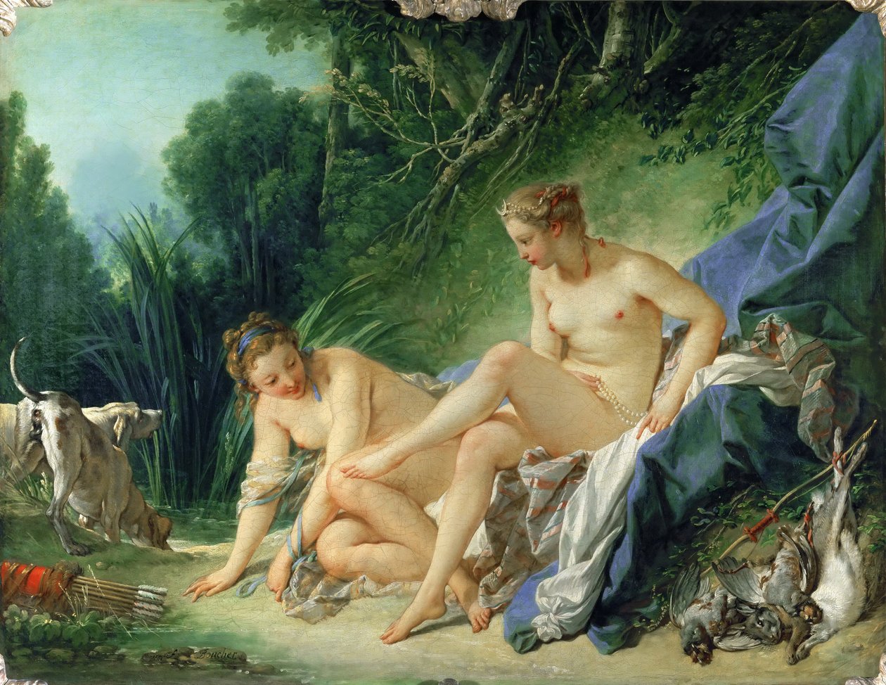 Diana dopo il bagno da François Boucher