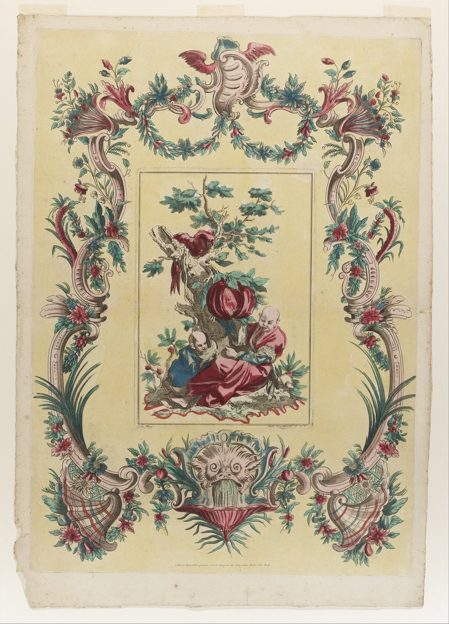 Schermo del fuoco:  Il senso del gusto da François Boucher