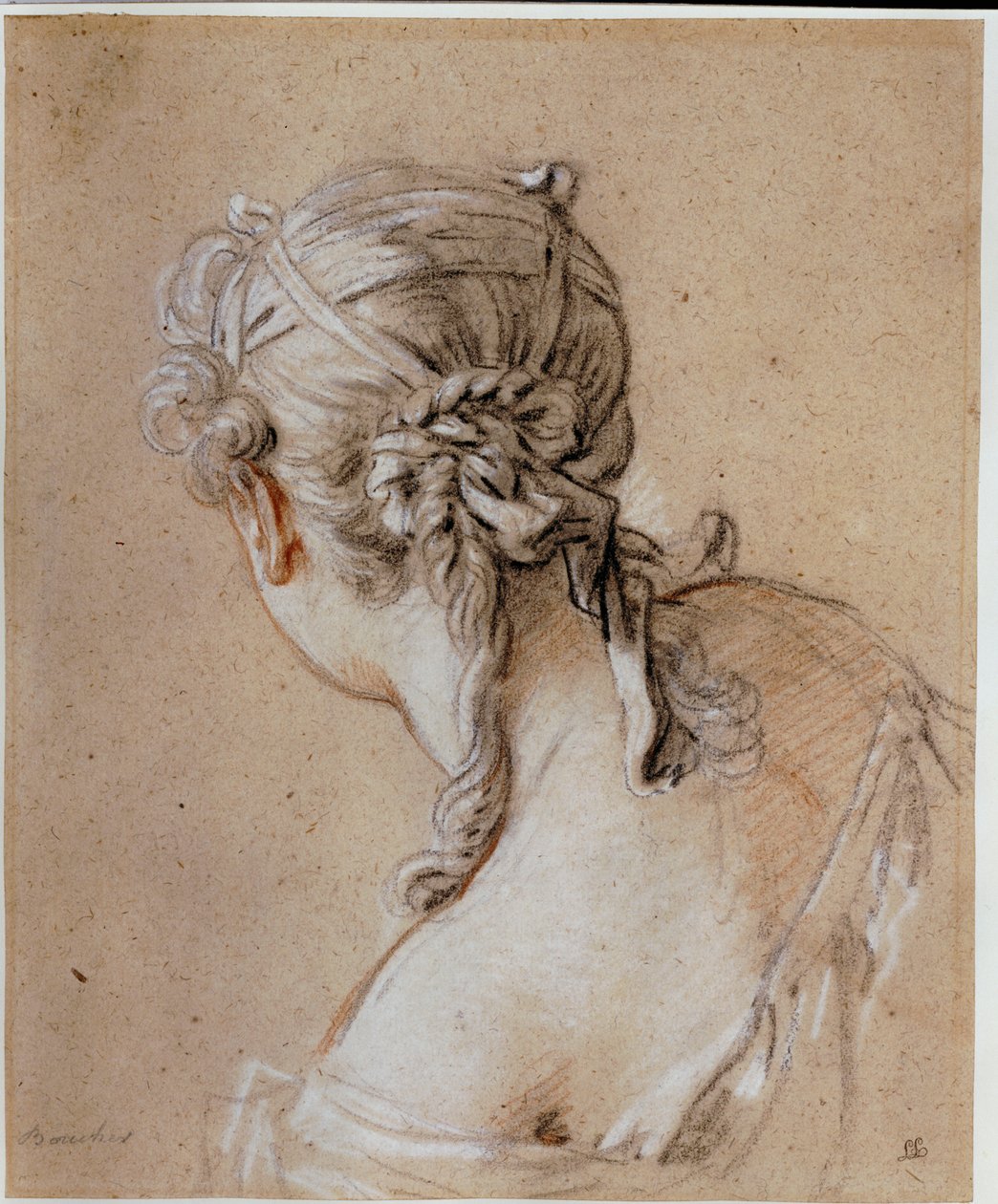Testa di donna da dietro, c.1740 da François Boucher