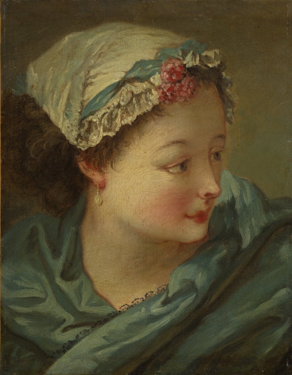 Testa di una Giovane Donna da François Boucher