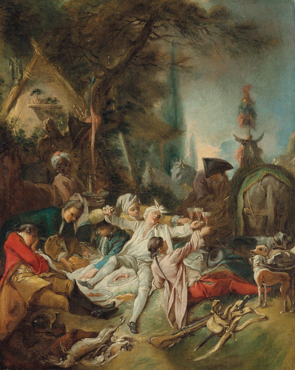 Riposo durante la caccia da François Boucher