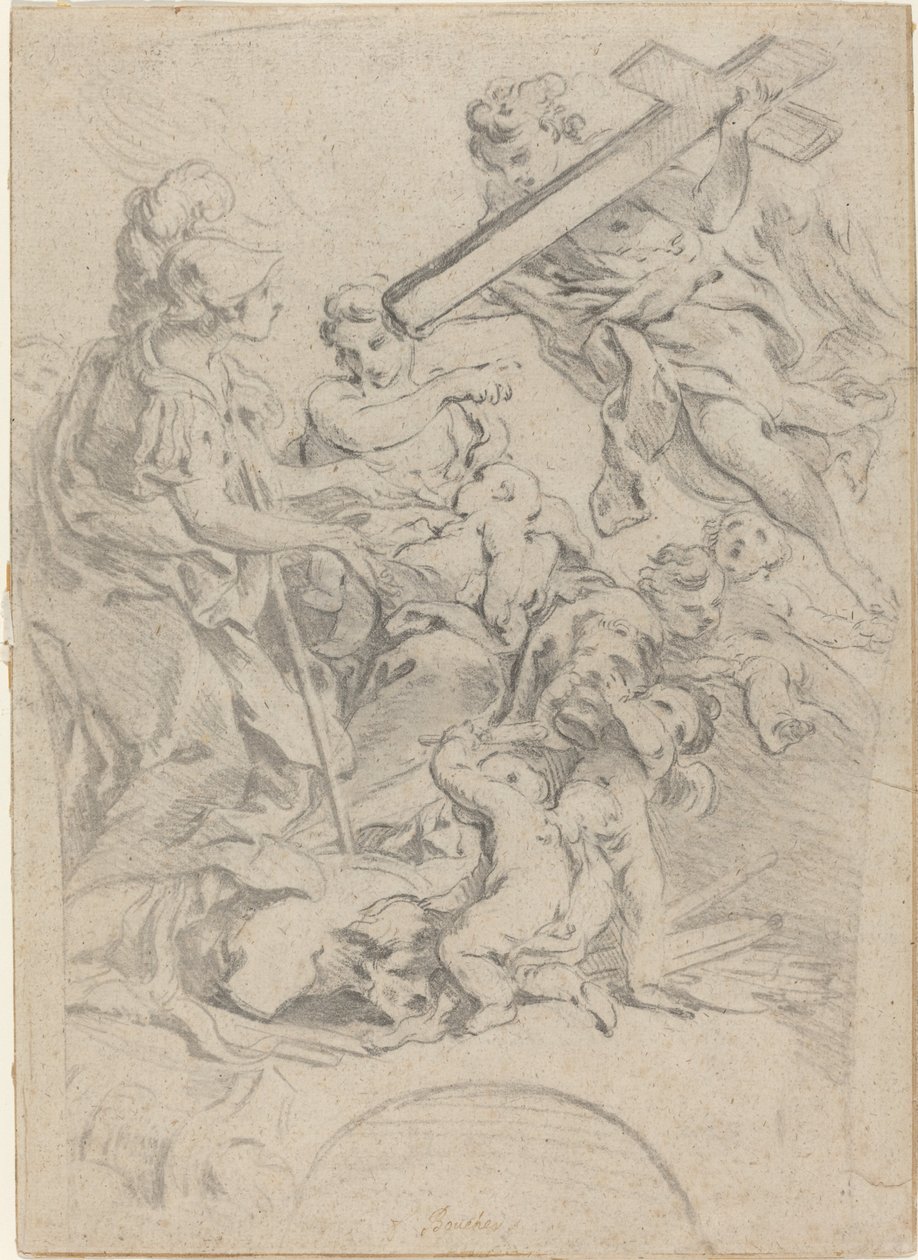 Fede e carità da François Boucher after Giovanni Battista Gaulli