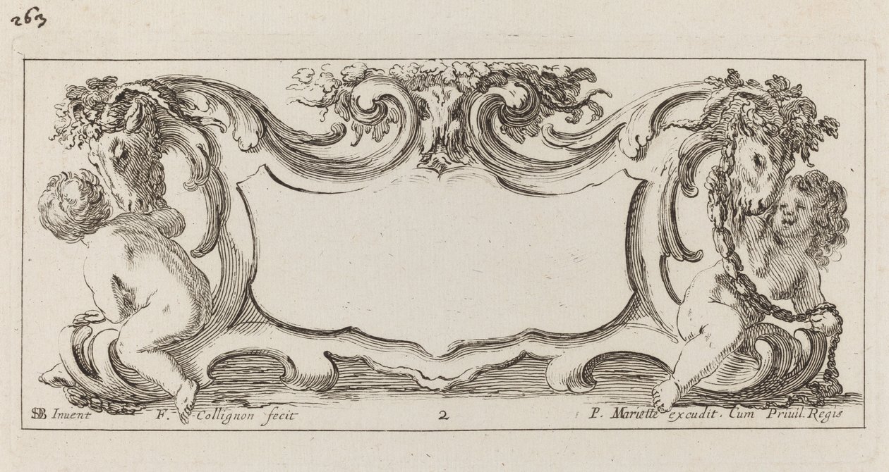 Cartiglio da François Collignon after Stefano Della Bella