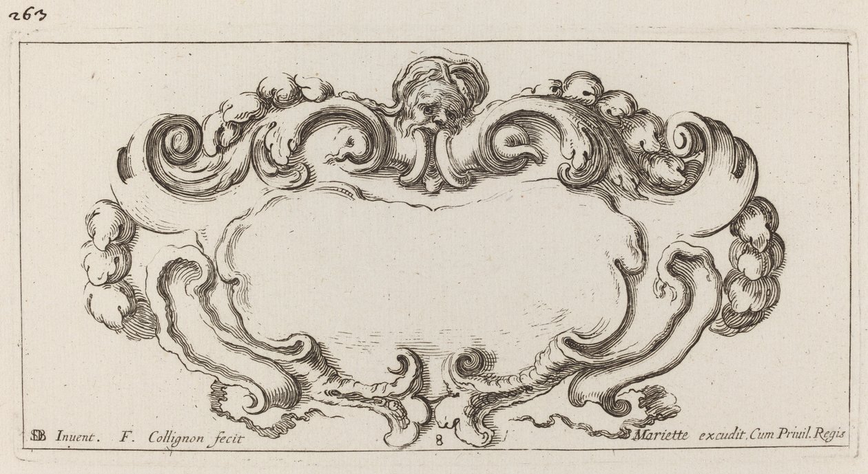 Cartiglio da François Collignon after Stefano Della Bella