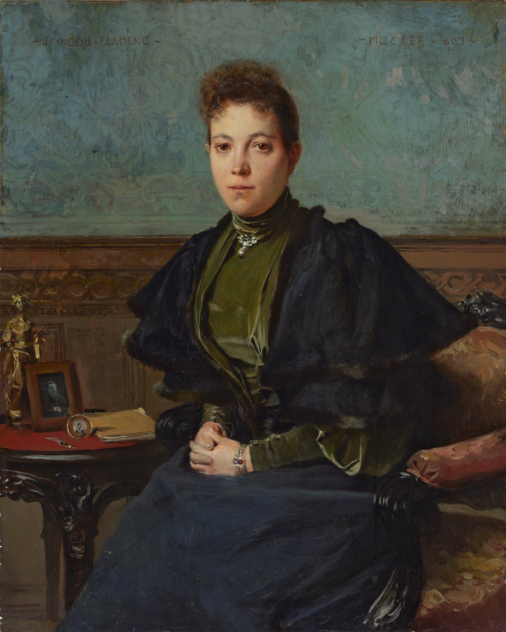 Ritratto di Vera Kharitonenko da Francois Flameng