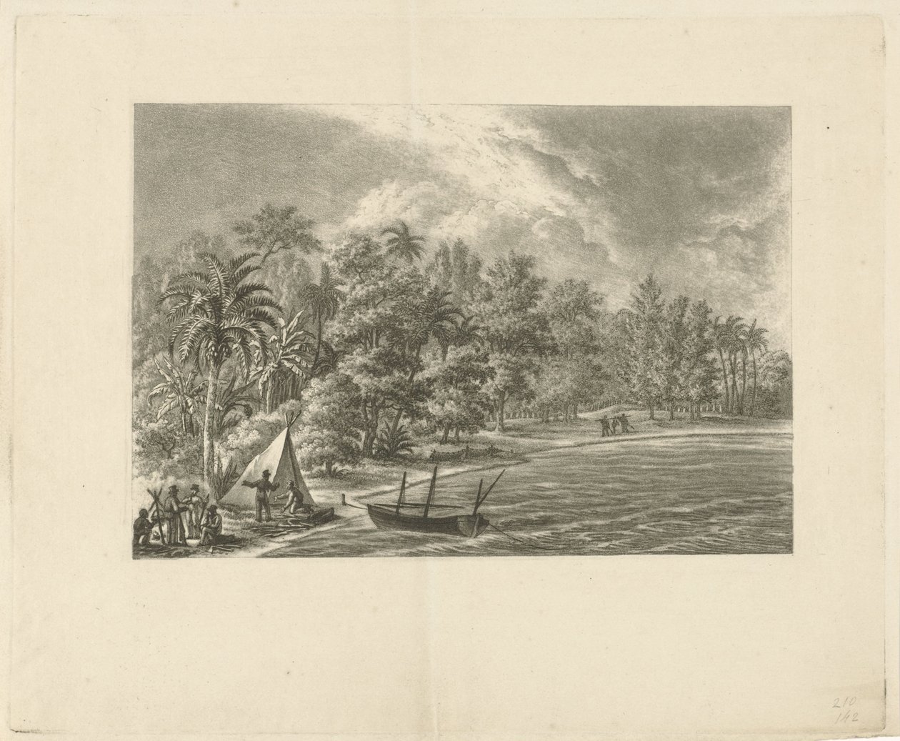 Paesaggio tropicale da François Joseph Pfeiffer (II)