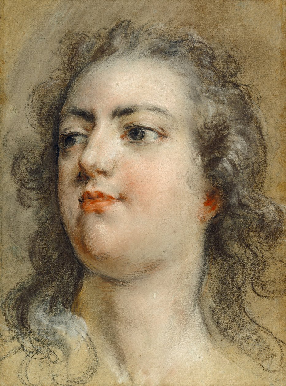 Testa del re Luigi XV da François Le Moyne