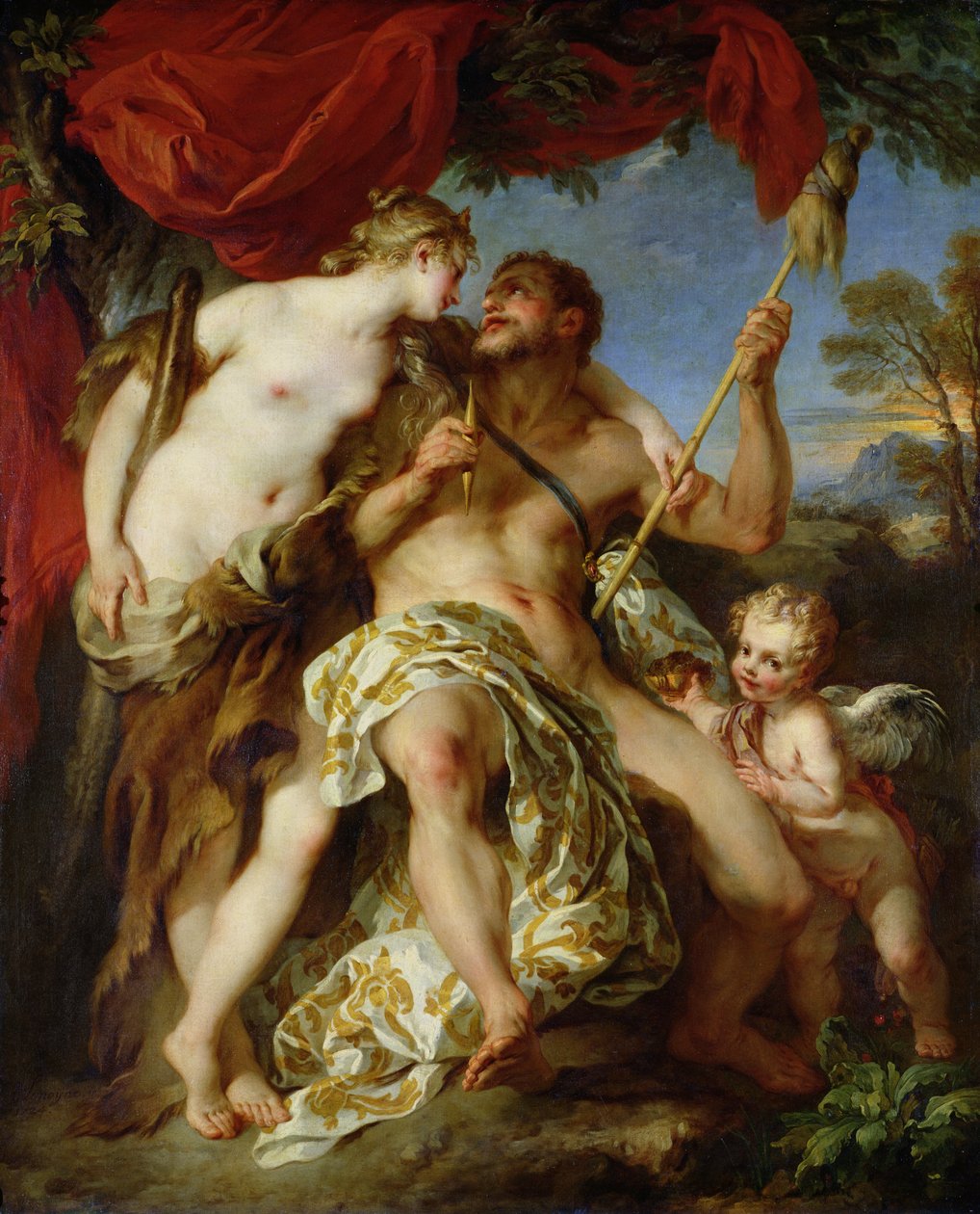 Ercole e Onfale, 1724 da François Lemoyne