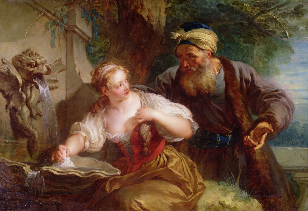 La proposta amorosa, c.1725 da François Lemoyne