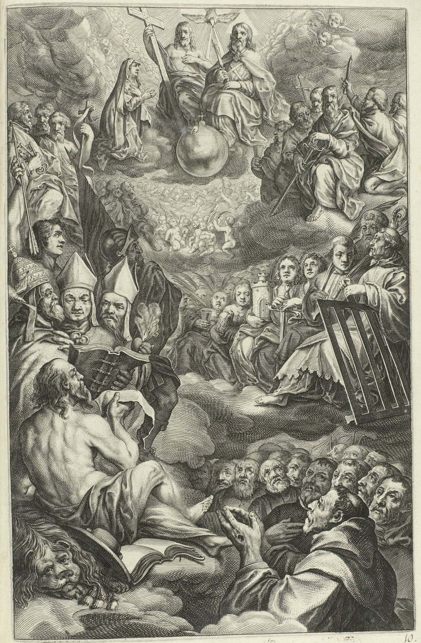 Santissima Trinità (serie: Vita di Cristo) da François Stuerhelt (possibly)