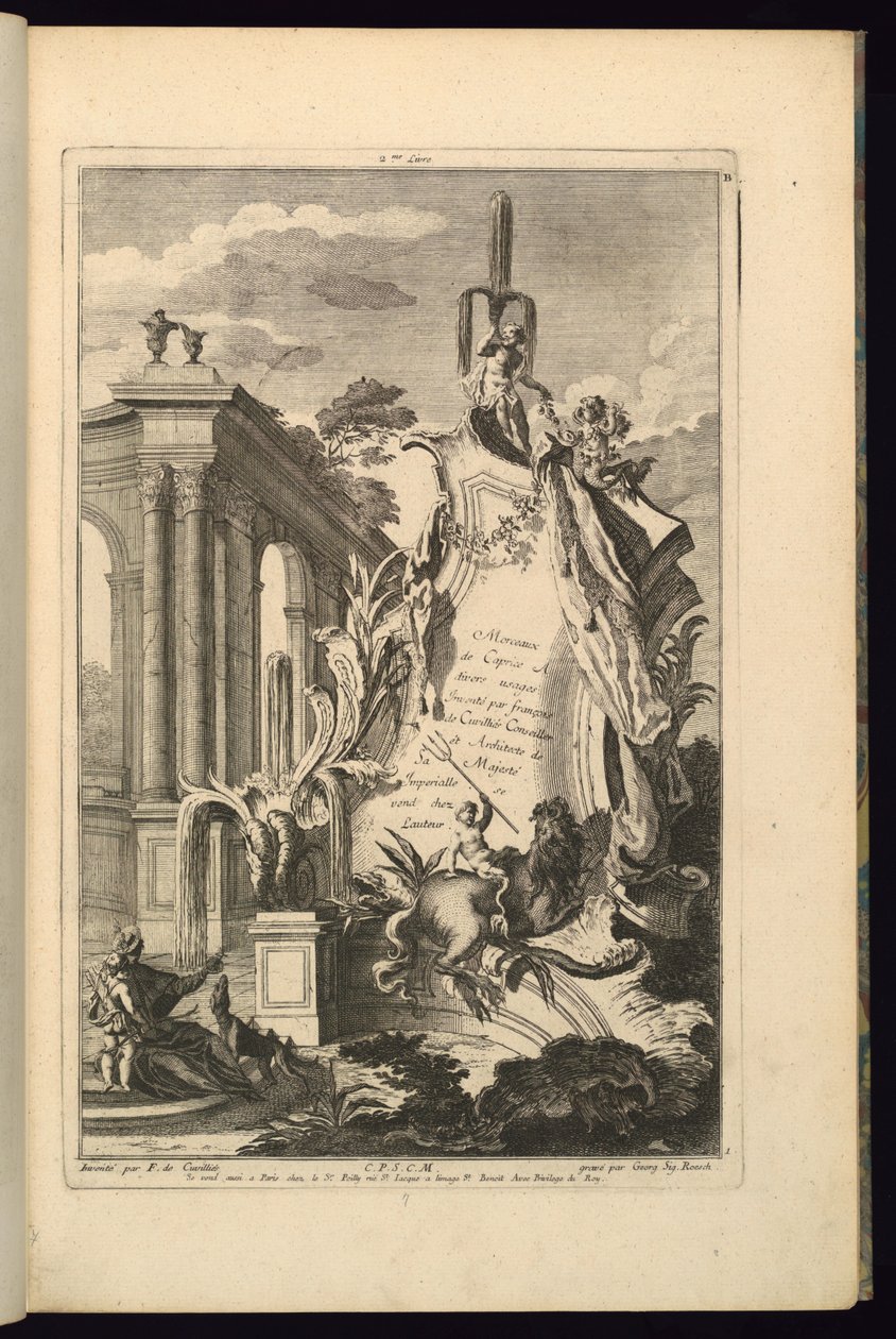 Progetto per cartiglio da François de Cuvilliés the Elder