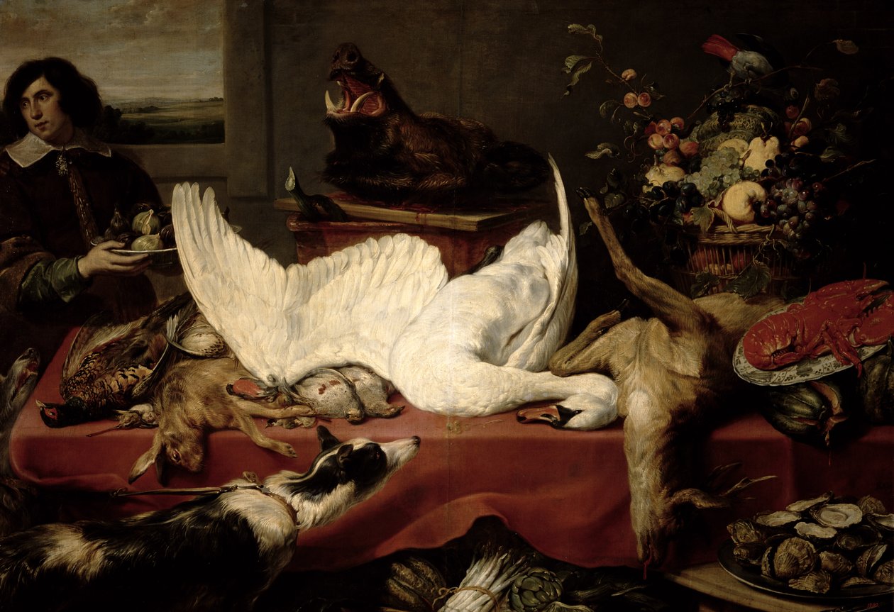 Natura morta di selvaggina e frutti di mare da Frans Snyders or Snijders