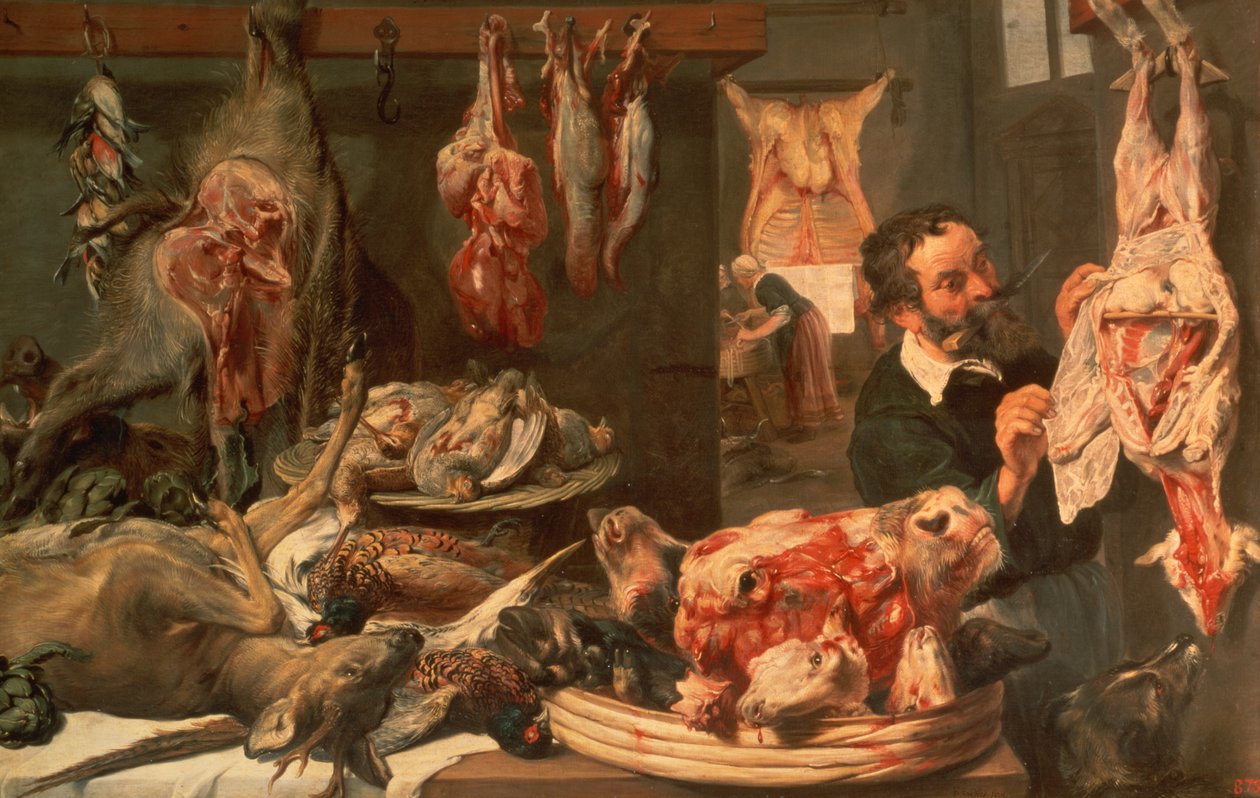 La macelleria da Frans Snyders or Snijders