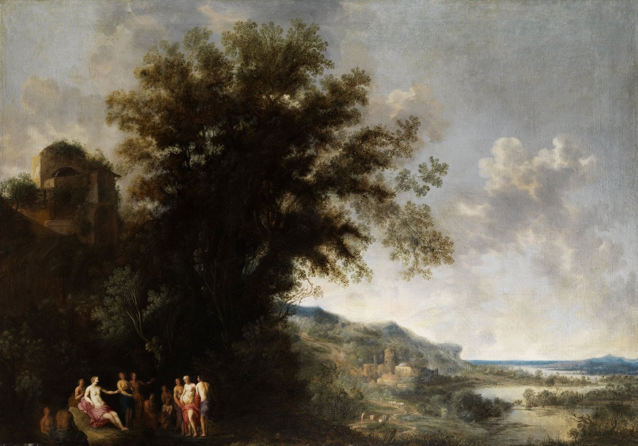 Paesaggio ideale con figure antiche da Frans Wouters