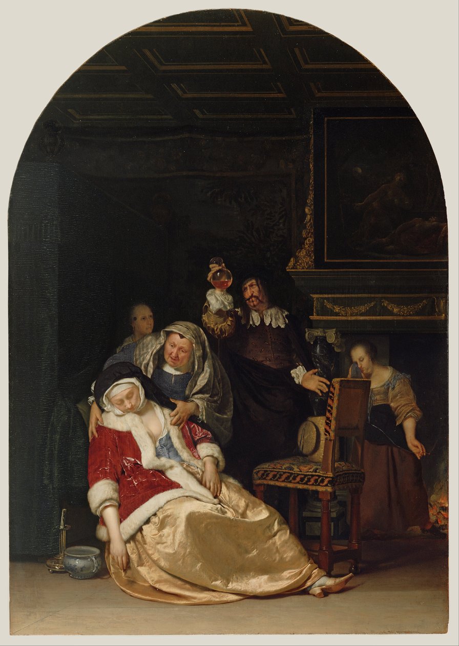 La visita del dottore da Frans van Mieris