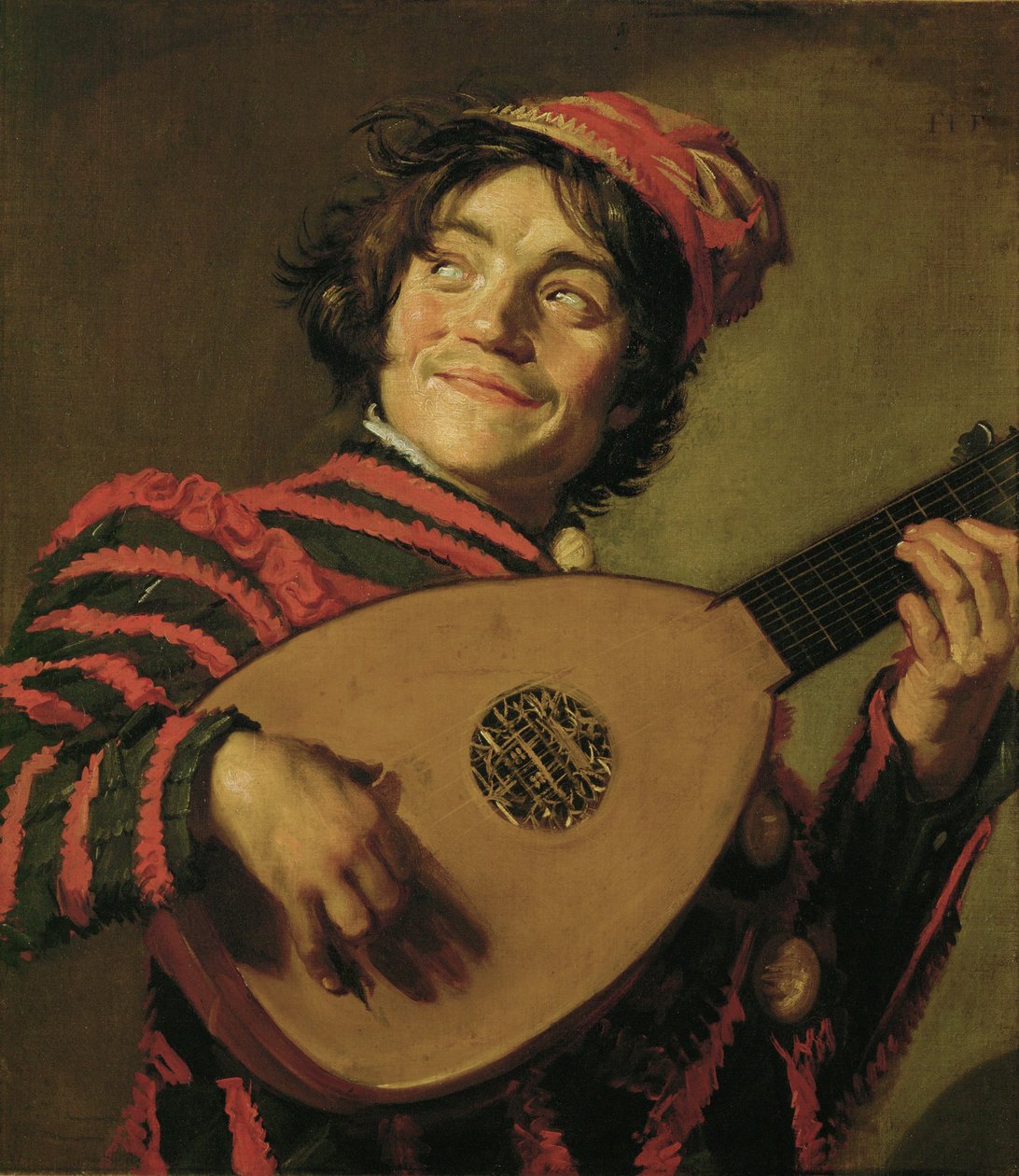 Il clown con il liuto ... da Frans (School of) Hals