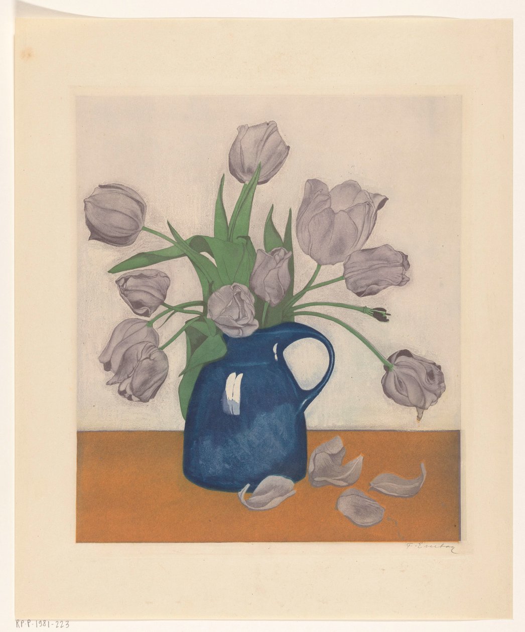 Tulipani in una brocca da Frans Everbag (signed by artist)