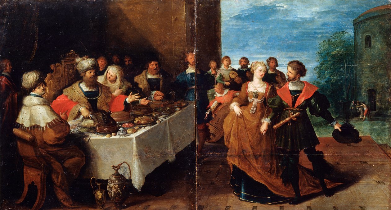 Il banchetto di Erode, XVII secolo da Frans Francken II