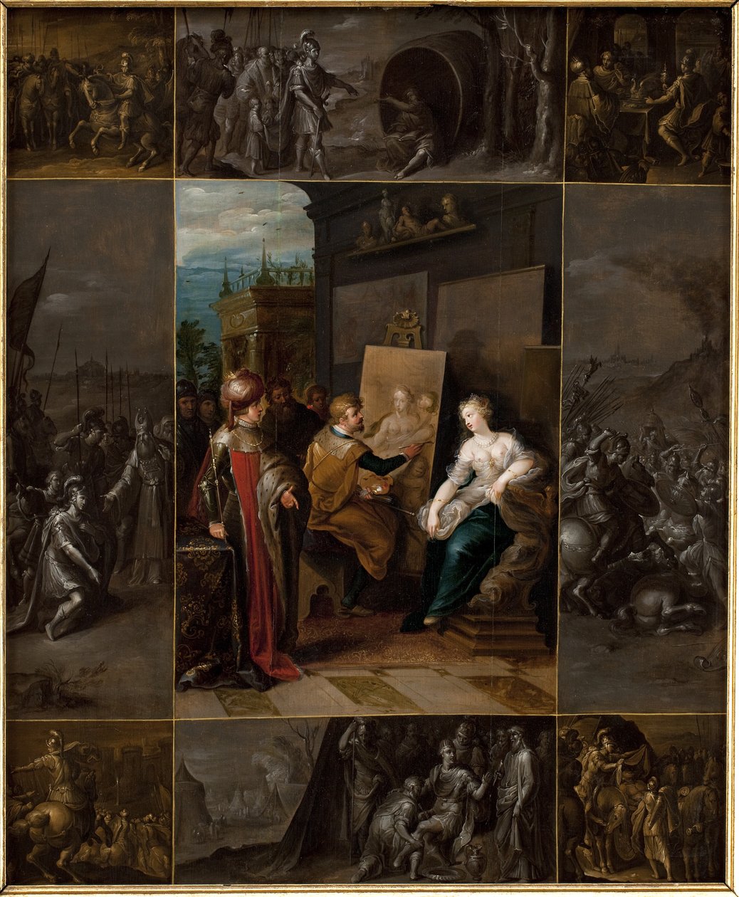 Apelle dipinge Campaspe da Frans Francken d.Y.