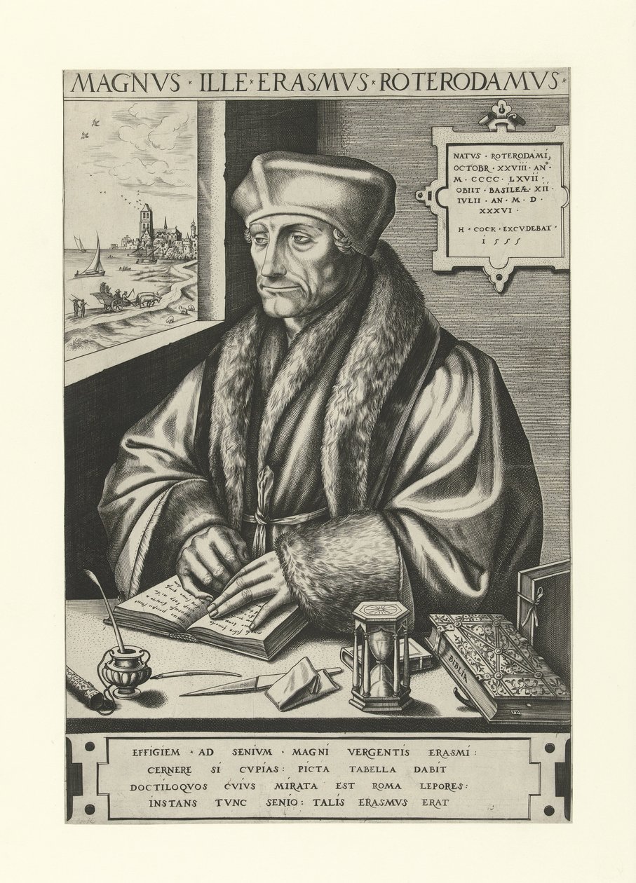 Ritratto di Desiderius Erasmus da Frans Huys