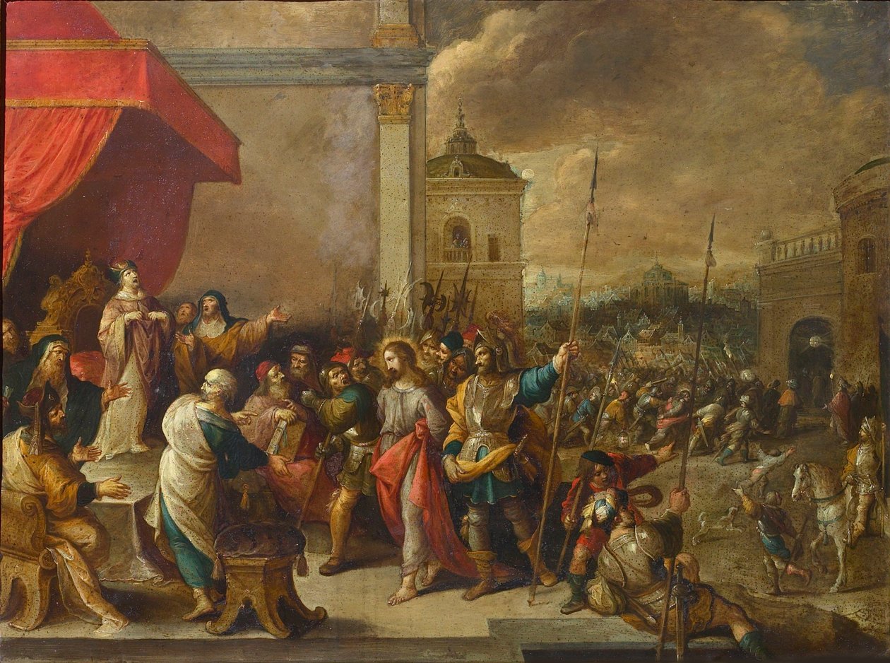 Cristo davanti a Caifa da Frans III Francken