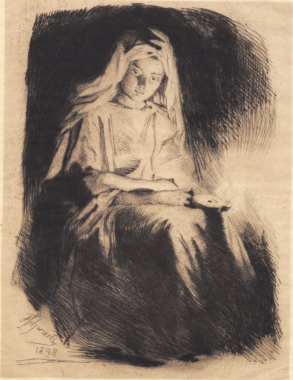 La donna con la lampada da Frans Schwartz