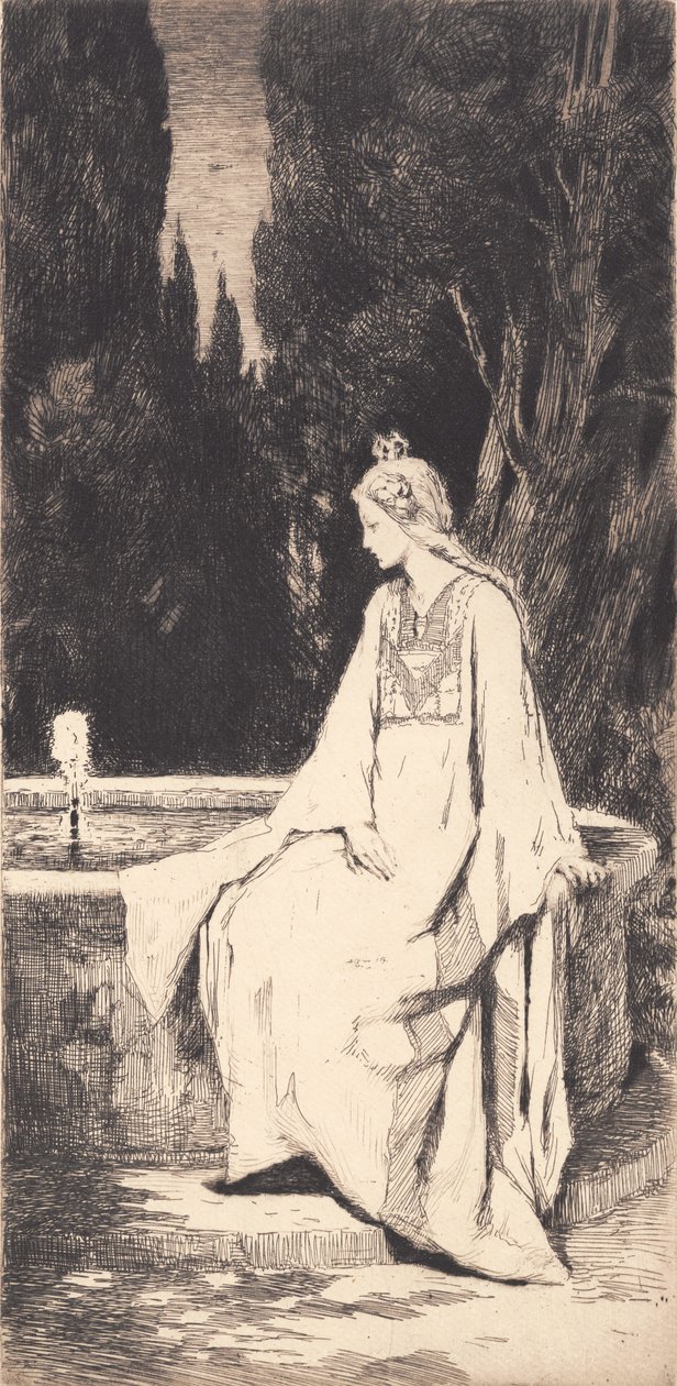 La principessa alla fontana da Frans Schwartz
