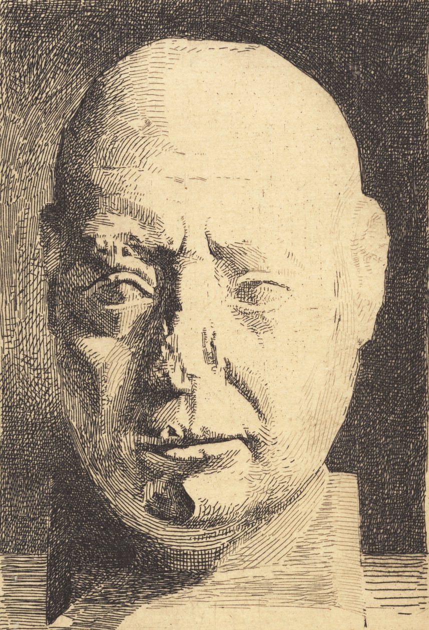 Testa egizia, dopo un calco in gesso da Frans Schwartz