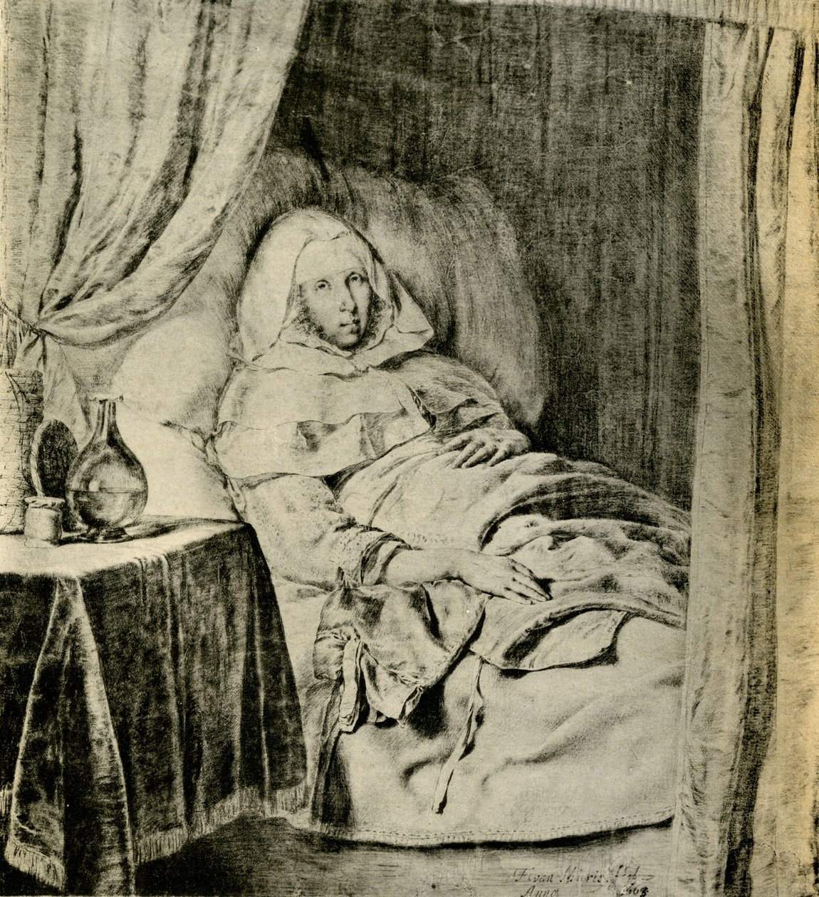 La donna malata da Frans van Mieris