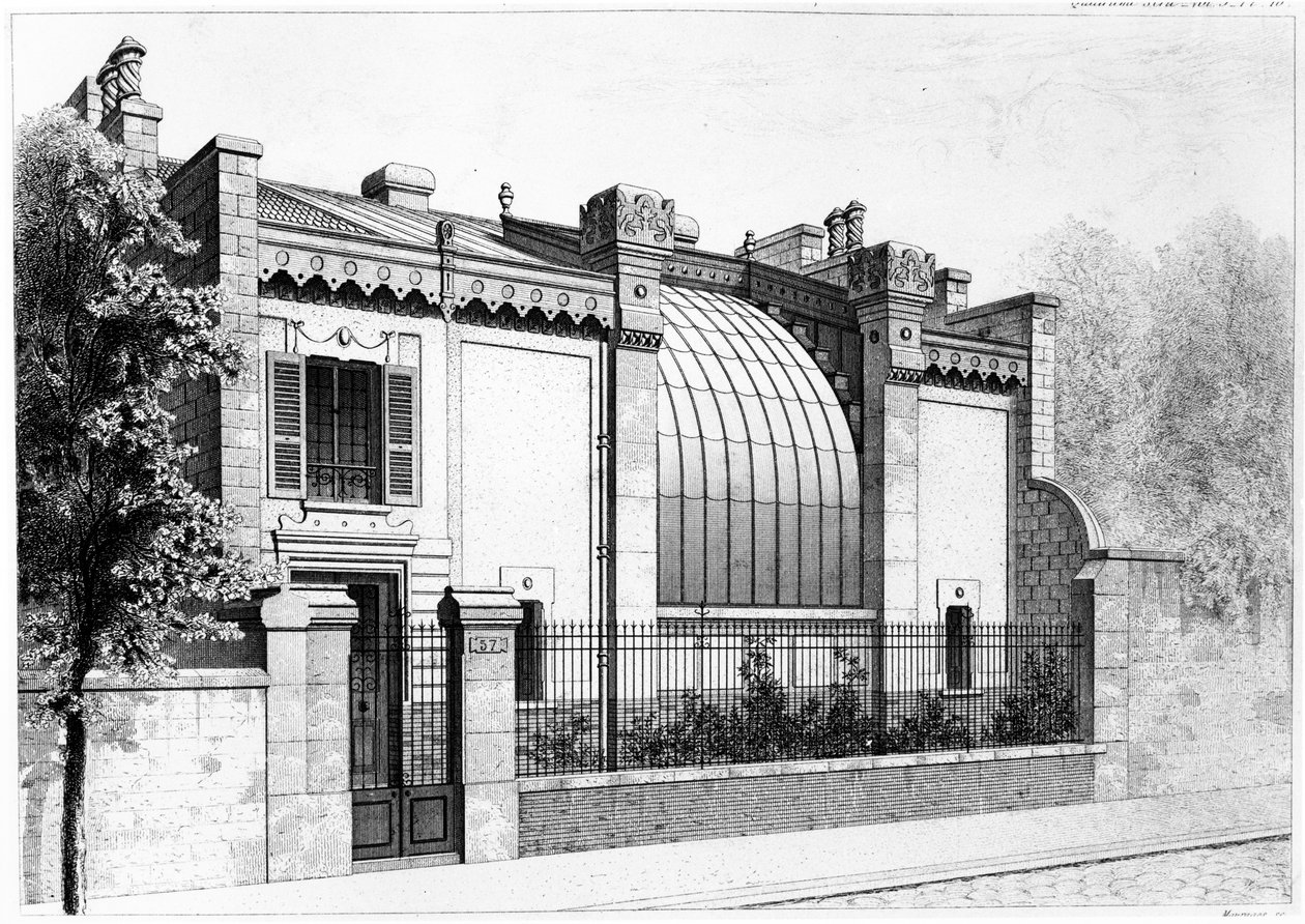 Studio del pittore, 57, boulevard Arago, Parigi. 1878 da Frantz Huguelin