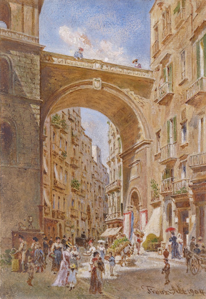 Il ponte Chiaia a Napoli da Franz Alt
