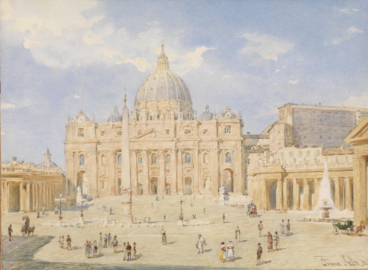 Piazza San Pietro a Roma da Franz Alt