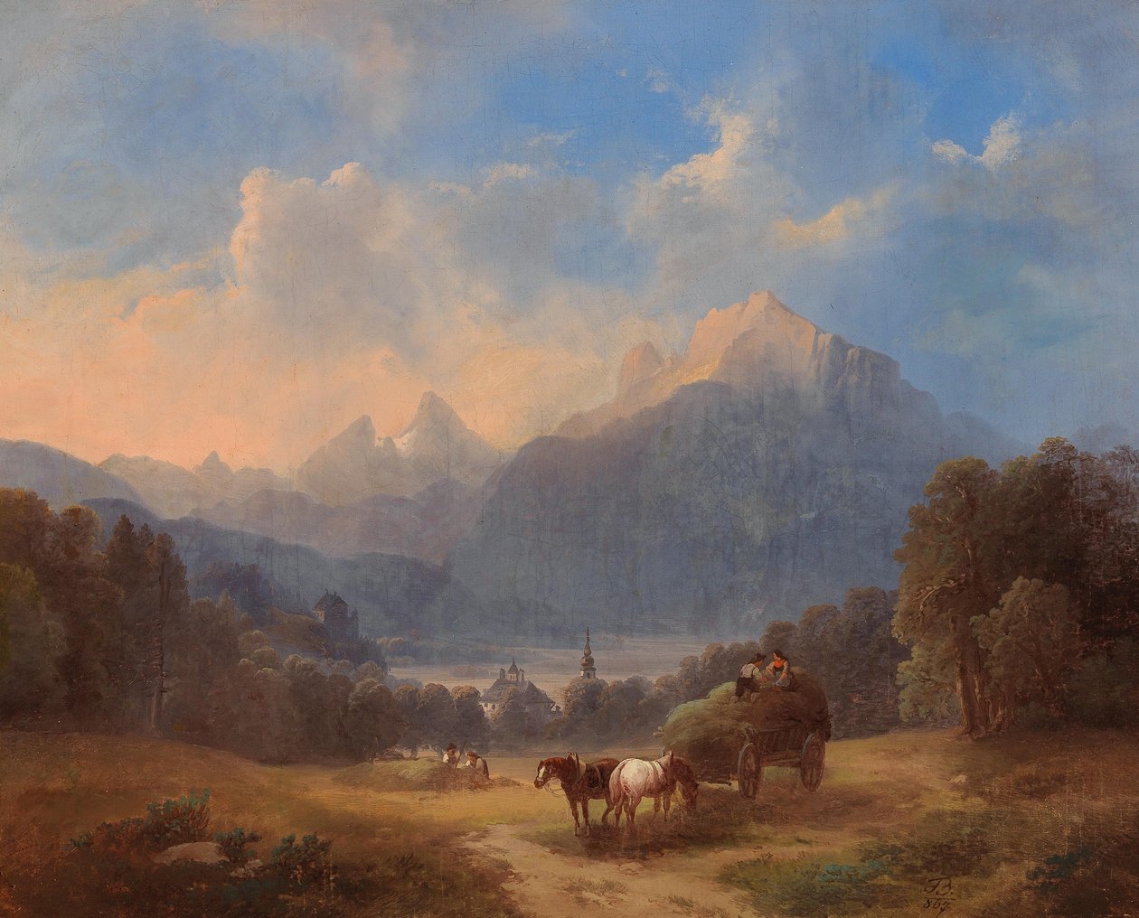Scena del Salzkammergut da Franz Barbarini