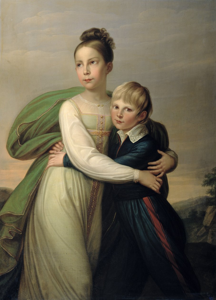 Principe Albrecht e Principessa Louise, c.1817 da Franz Gerhard von Kugelgen