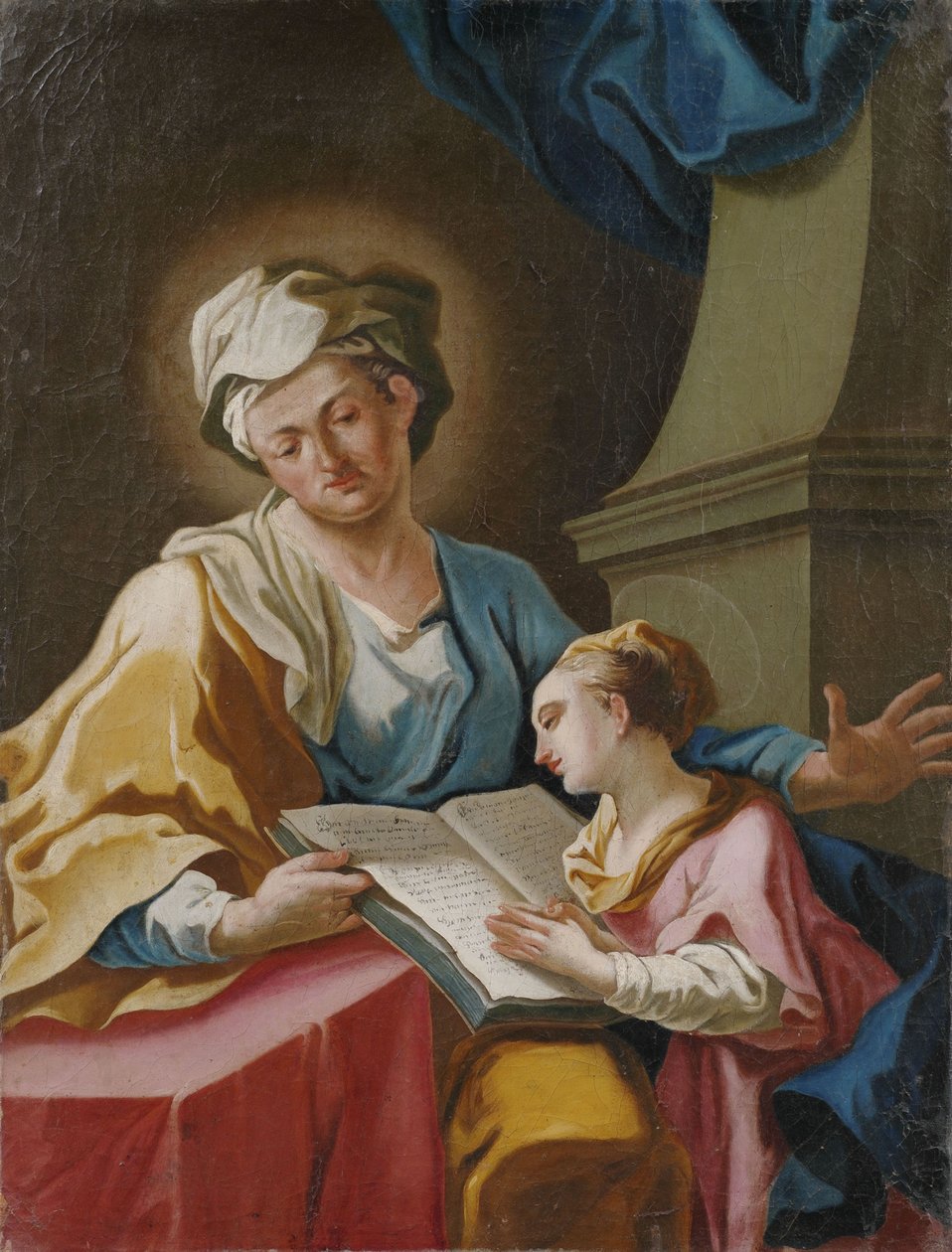 Anna insegna a Maria a leggere da Franz Joseph Spiegler