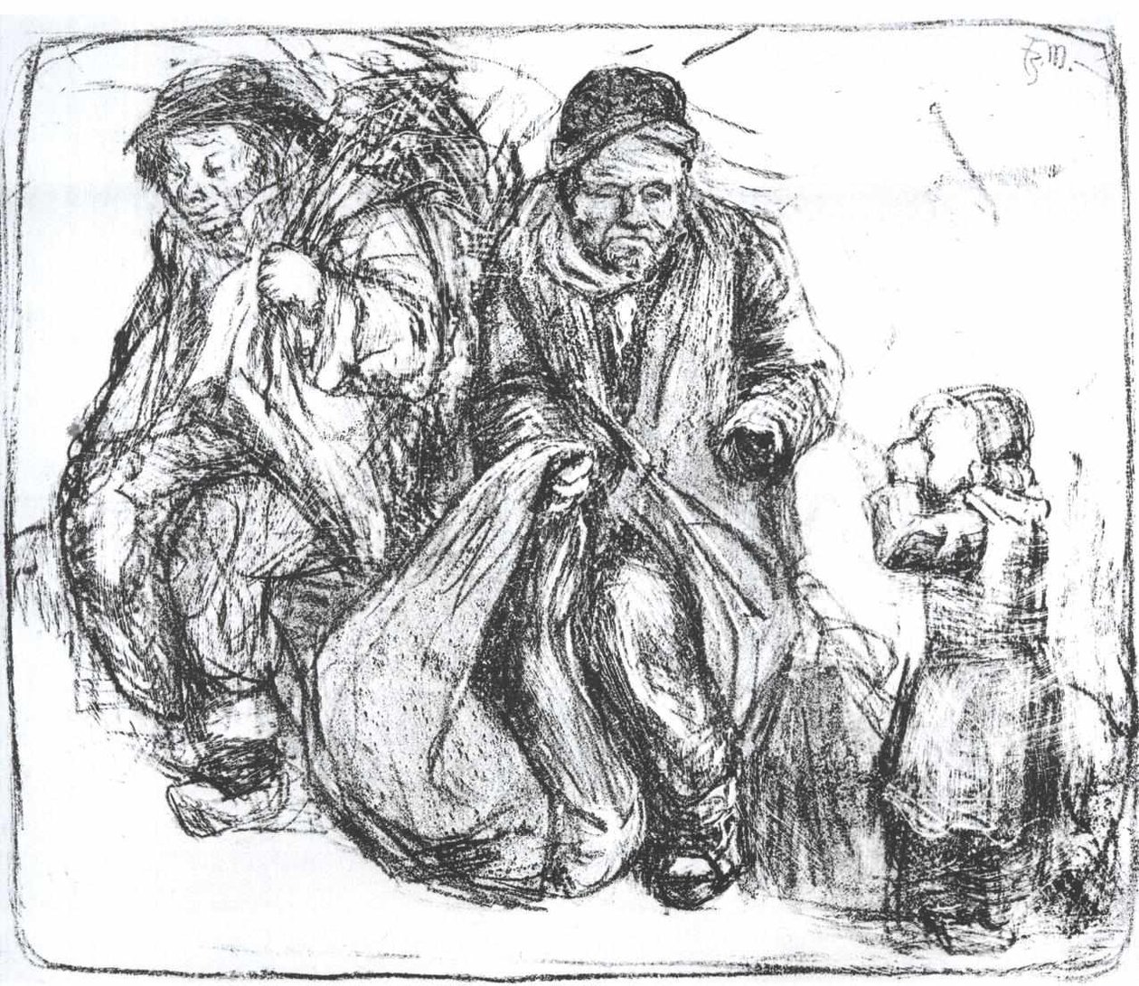 Mendicanti bretoni da Franz Marc
