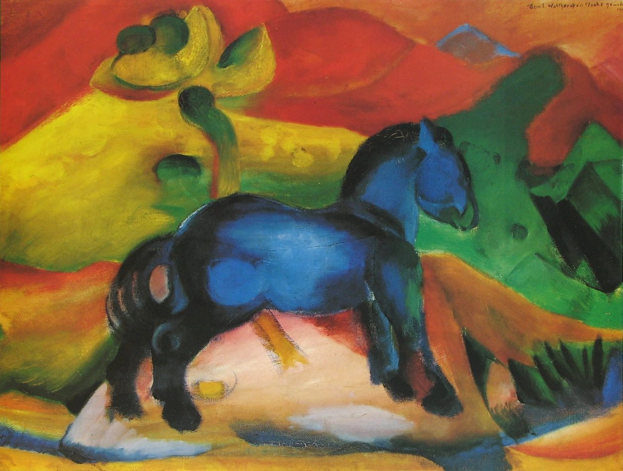 Il cavallino blu da Franz Marc