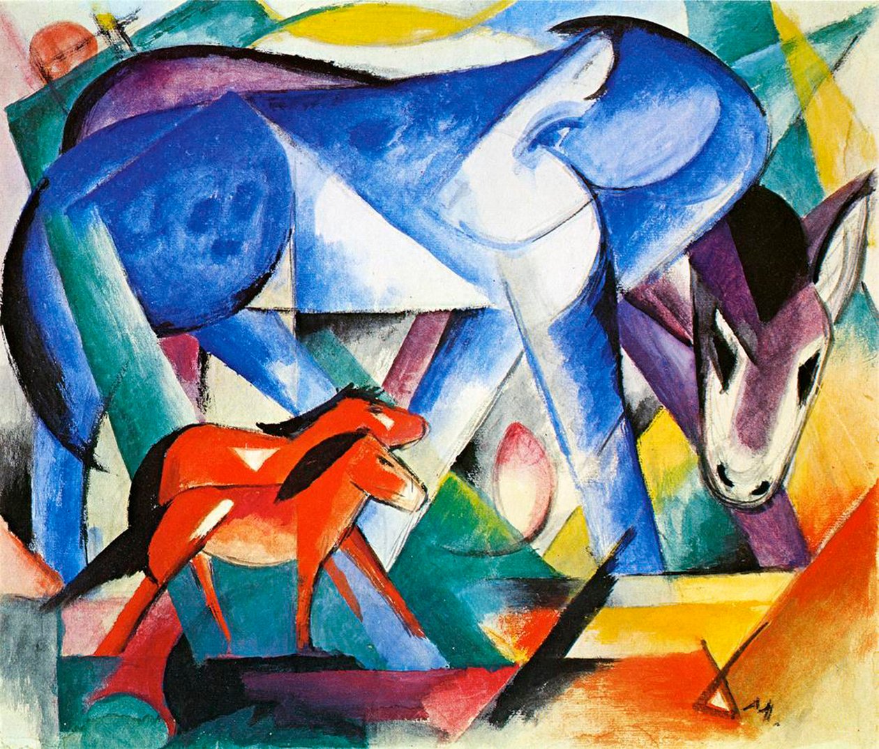 I primi animali, 1913 da Franz Marc
