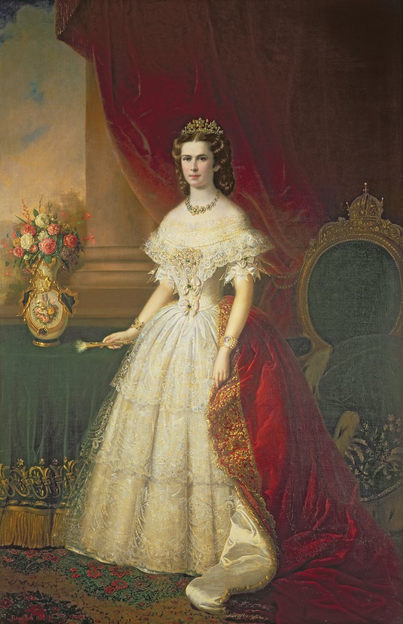 Imperatrice Elisabetta di Baviera (1837-98), 1863 da Franz Russ